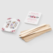 Éventail Gros 10e anniversaire fille photo Collage Fleur ro (Non-assemblé)