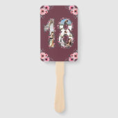 Éventail Gros 18ème anniversaire Photo Collage Fleur Fille  (Devant)