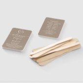 Éventail Grullo Terracotta Programme de mariage Ventilateur (Non-assemblé)