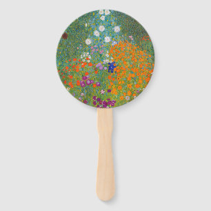 Éventail Gustav Klimt - Jardin de fleurs