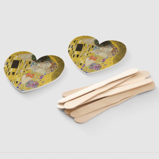 Éventail Gustav Klimt - Le baiser (Non-assemblé)