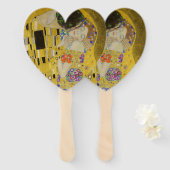 Éventail Gustav Klimt - Le baiser (Devant et derrière)