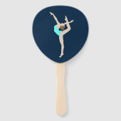 Éventail Gymnaste féminine (Dos)