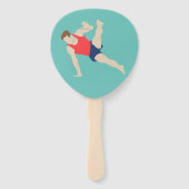 Éventail Gymnaste masculin (Dos)