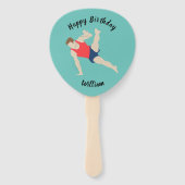 Éventail Gymnaste masculin (Devant)