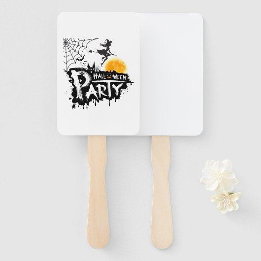 Éventail Halloween (Devant et derrière)