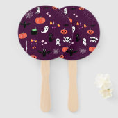 Éventail Halloween (Devant et derrière)