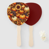 Éventail Halloween/automne/pomme de pin (Devant et derrière)