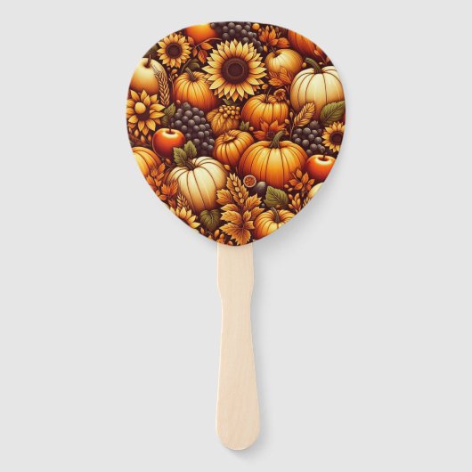 Éventail Halloween/automne/pomme de pin (Devant)