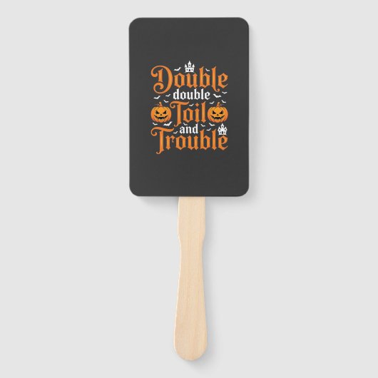 Éventail Halloween Double Double Toil and Trouble_1 (Devant)
