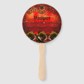 Éventail Halloween éffrayant vampire (Dos)