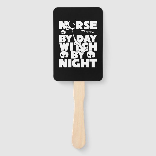 Éventail Halloween Nurse By Day Witch By Nights (Devant)