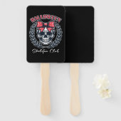 Éventail Halloween Skeleton Club (Devant et derrière)