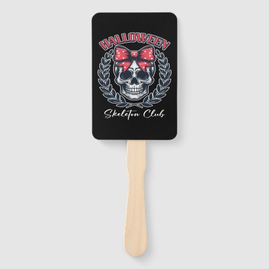Éventail Halloween Skeleton Club (Devant)