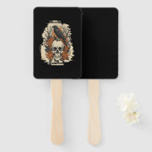 Éventail Halloween Skull (Devant et derrière)