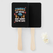 Éventail Halloween Zombie (Devant et derrière)