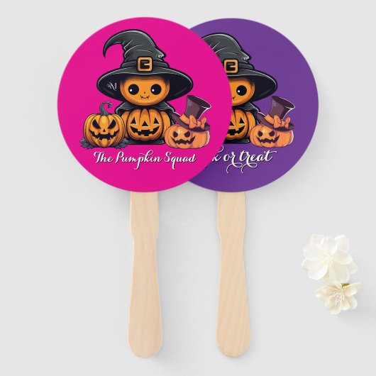 Éventail Hand Fan : HALLOWEEN Treat #01 (Devant et derrière)