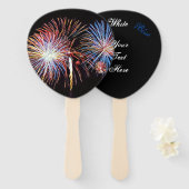 Éventail Handfan de Fireworks (Devant et derrière)