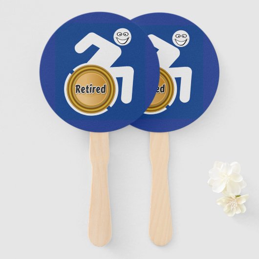 Éventail Handicapés à la retraite (Devant et derrière)