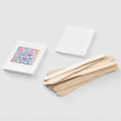 Éventail Happy Easter Bunny Coquette Bow Preppy Easter Day  (Non-assemblé)