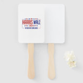 Éventail harris walz (Devant et derrière)