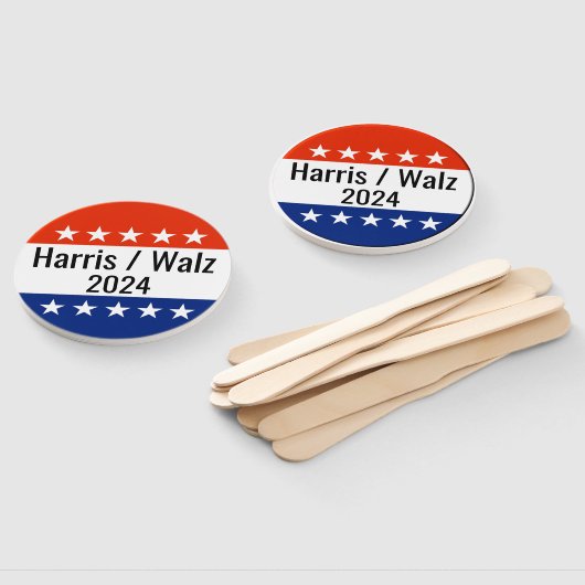 Éventail Harris Walz Élection 2024 (Non-assemblé)