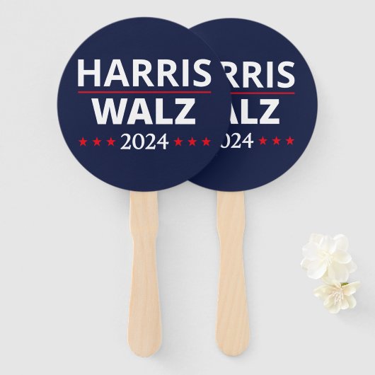 Éventail Harris Walz Election 2024 III (Devant et derrière)