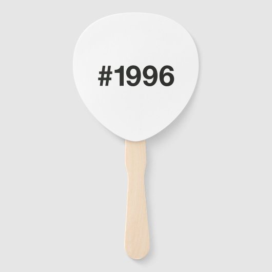 Éventail Hashtag 29 Anniversaire 1996 (Devant)