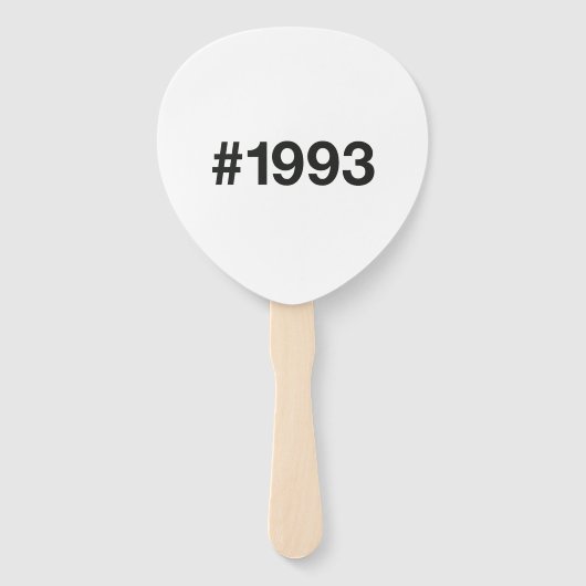 Éventail Hashtag 32 Anniversaire 1993 (Devant)