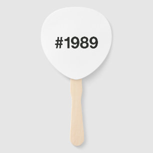 Éventail Hashtag 36 Anniversaire 1989