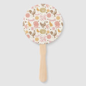 Éventail Hatching Bientôt Baby shower de fille de poulet (Dos)