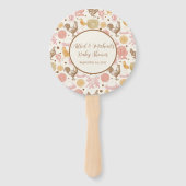 Éventail Hatching Bientôt Baby shower de fille de poulet (Devant)