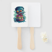 Éventail Haunted Sushi Chef (Devant et derrière)