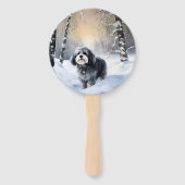 Éventail Havanais laissez-le neiger Noël (Devant)