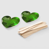 Éventail Heart‑Shaped Emerald (Non-assemblé)