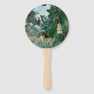 Éventail Henri Rousseau - La jungle équatoriale