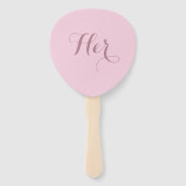 Éventail Her or Him Wedding Game Paddles (Devant)