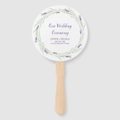 Éventail Herbes lavande et plantes vertes Ventilateurs du p (Devant)