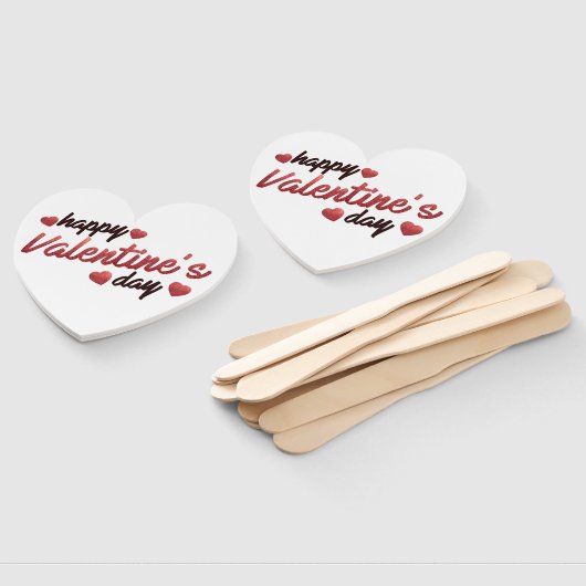 Éventail Heureuse Sainte-Valentin (Non-assemblé)