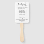 Éventail Heureux Jamais après le programme de cérémonie Mar (Dos)