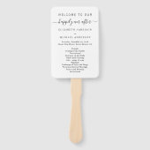 Éventail Heureux Jamais après le programme de cérémonie Mar (Devant)