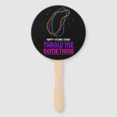 Éventail Heureux Mardi Gras Perles Fan (Dos)
