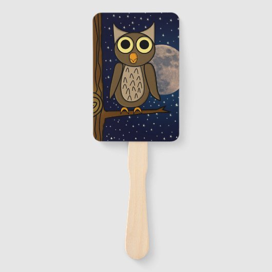 Éventail Hibou de nuit (Devant)