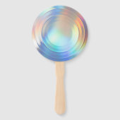 Éventail Hologramme moderne Pastel Arc-en-ciel Sirène Unico (Dos)