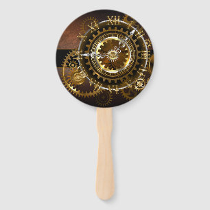 Éventail Horloge Steampunk avec des engrenages anciens