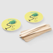 Éventail Humour de dessin animé de l'aspirateur mignon (Non-assemblé)