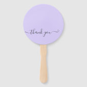 Éventail Hydrangea Blue et Lavender Mariage clair (Dos)