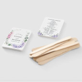 Éventail Hydrangées rose pâle et mariage d'eucalyptus (Non-assemblé)