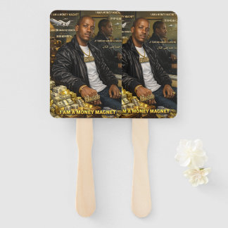 ÉVENTAIL I AM A MONEY MAGNET HAND FAN