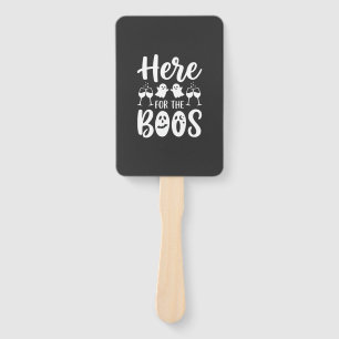 Éventail Ici pour les huées Création de fantôme d'Halloween